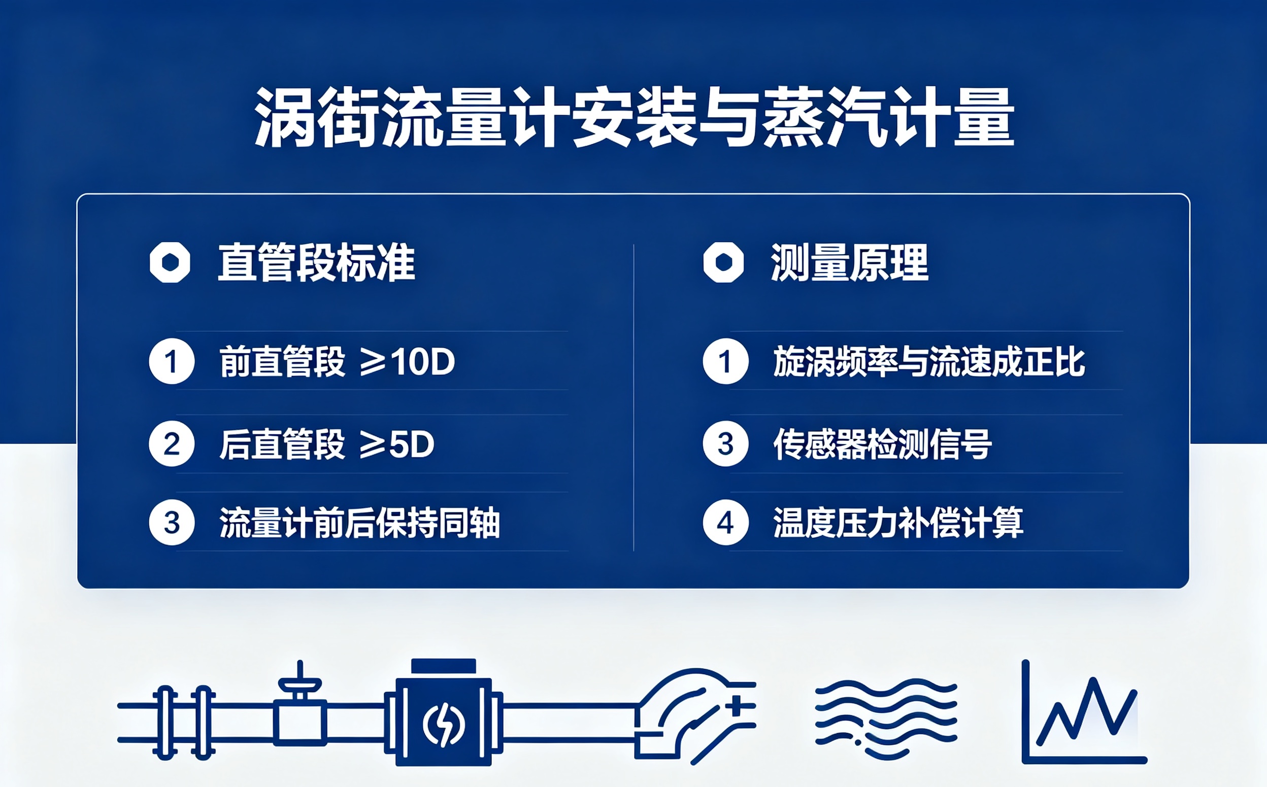 涡街流量计直管段安装标准与蒸汽介质测量原理
